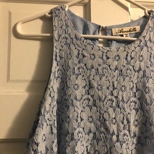 Franchesca’s Blue Lace Dress size Medium